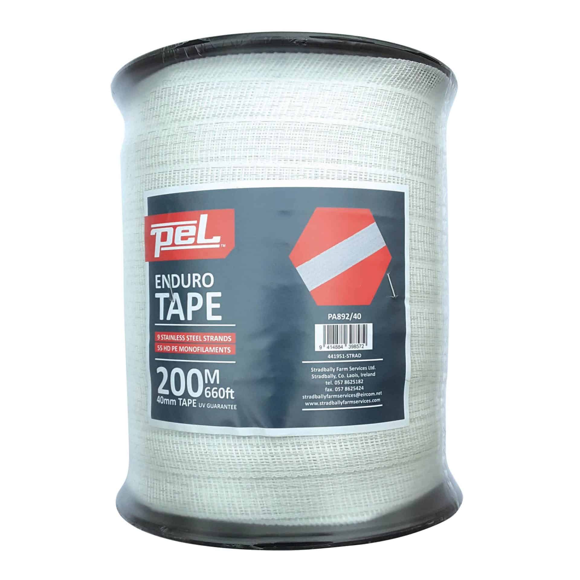 PEL Fencing Enduro Polytape 40mm wide - Farm & Dairy Spares